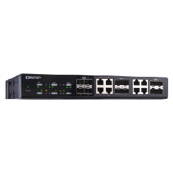 QNAP QSW-1208-8C commutateur réseau Non-géré Noir
