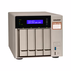 QNAP TVS-473E NAS Tower Ethernet/LAN Gris RX-421BD (TVS-473e-4G) - Vue supplémentaire 3