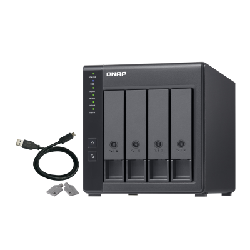 QNAP TR-004 boîtier de disques Noir