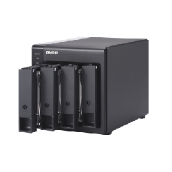 QNAP TR-004 boîtier de disques Noir
