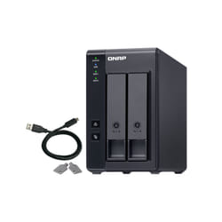 QNAP TR-002 boîtier de disques Noir