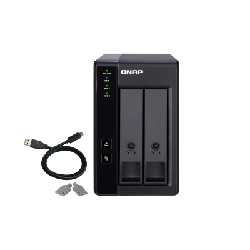 QNAP TR-002 boîtier de disques Noir