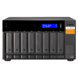 QNAP TL-D800S Boîtier de disques de stockage Boîtier disque dur/SSD Noir, Gris 2.5/3.5" (TL-D800S)