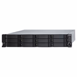 QNAP TL-R1200S-RP Boîtier de disques de stockage Boîtier disque dur/SSD Noir, Gris 2.5/3.5" (TL-R1200S-RP) - Vue supplémentaire 6