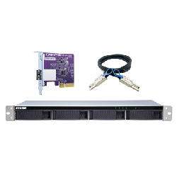 QNAP TL-R400S Boîtier de disques de stockage Boîtier disque dur/SSD Noir, Gris 2.5/3.5" (TL-R400S)