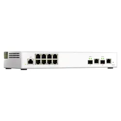 QNAP QSW-M2108-2C commutateur réseau Géré L2 2.5G Ethernet (100/1000/2500) Gris, Blanc