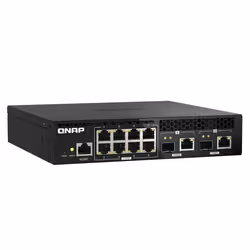 QNAP QSW-M2108R-2C commutateur réseau Géré L2 2.5G Ethernet (100/1000/2500) Connexion Ethernet, supportant l'alimentation via ce port (PoE) Noir - Vue supplémentaire 3