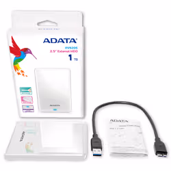 ADATA AHV620S-1TU3-CWH disque dur externe 1000 Go Blanc - Vue supplémentaire 3