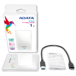 ADATA AHV620S-1TU3-CWH disque dur externe 1000 Go Blanc