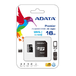 ADATA Premier microSDHC UHS-I U1 Class10 16GB mémoire flash 16 Go Classe 10