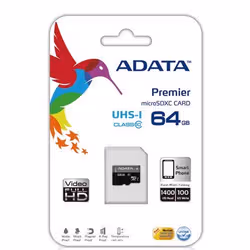 ADATA Micro SDXC 64GB mémoire flash 64 Go MicroSDXC UHS Classe 10 - Vue supplémentaire 2