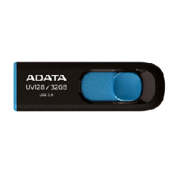 ADATA DashDrive UV128 128GB lecteur USB flash 128 Go USB Type-A 3.2 Gen 1 (3.1 Gen 1) Noir, Bleu