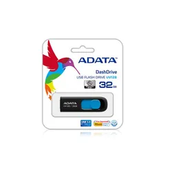 ADATA DashDrive UV128 128GB lecteur USB flash 128 Go USB Type-A 3.2 Gen 1 (3.1 Gen 1) Noir, Bleu