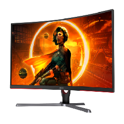 AOC G3 CQ32G3SE écran plat de PC 31.5" 2560 x 1440 pixels Quad HD LCD Noir, Rouge