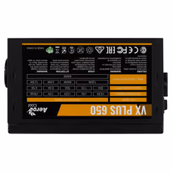 Aerocool VX PLUS 650 unité d'alimentation d'énergie 650 W 20+4 pin ATX ATX Noir - Vue supplémentaire 3