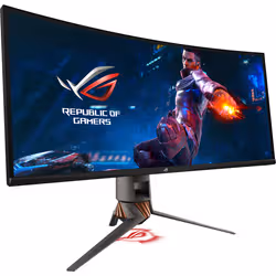 ASUS ROG Swift PG349Q 86,7 cm (34.1") 3440 x 1440 pixels UltraWide Quad HD LED Cuivre, Titane - Vue supplémentaire 2
