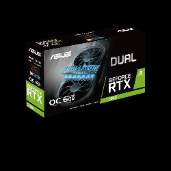 ASUS Dual -RTX2060-O6G-EVO carte graphique NVIDIA GeForce RTX 2060 6 Go GDDR6 (DUAL-RTX2060-O6G-EVO)