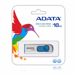 ADATA C008 lecteur USB flash 16 Go USB Type-A 2.0 Bleu, Blanc - Vue supplémentaire 2