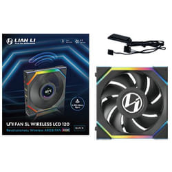 Lian Li UNI FAN SL Wireless LCD 120 Boitier PC Ventilateur 12 cm Noir 1 pièce(s)