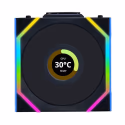 Lian Li UNI FAN SL Wireless LCD 120 Boitier PC Ventilateur 12 cm Noir 1 pièce(s) - Vue supplémentaire 3