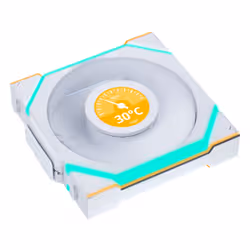 Lian Li UNI FAN SL Wireless LCD 120 Boitier PC Ventilateur 12 cm Blanc 1 pièce(s) - Vue supplémentaire 2