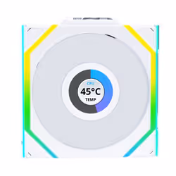 Lian Li UNI FAN SL Wireless LCD 120 Boitier PC Ventilateur 12 cm Blanc 1 pièce(s) - Vue supplémentaire 3