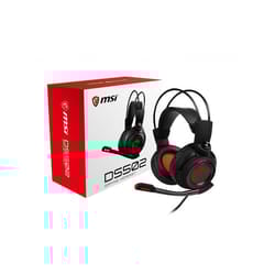 MSI DS502 GAMING écouteur/casque Avec fil Arceau Jouer Noir, Rouge