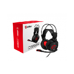 MSI DS502 GAMING écouteur/casque Avec fil Arceau Jouer Noir, Rouge