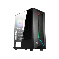 MSI MAG VAMPIRIC 100R 'V100R' ARGB Mid Tower Gaming Computer Case Midi Tower Noir
