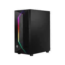 MSI MAG VAMPIRIC 100R 'V100R' ARGB Mid Tower Gaming Computer Case Midi Tower Noir - Vue supplémentaire 3