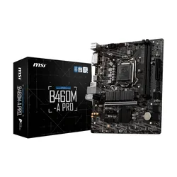 MSI B460M-A PRO carte mère Intel B460 LGA 1200 micro ATX