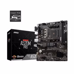 MSI A520M PRO carte mère AMD A520 Emplacement AM4 micro ATX (7D14-005R) - Vue supplémentaire 4