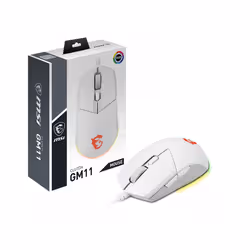 MSI CLUTCH GM11 WHITE souris Ambidextre USB Type-A Optique 5000 DPI - Vue supplémentaire 5