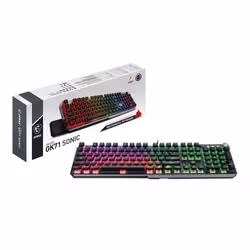 MSI VIGOR GK71 SONIC RED FR clavier USB QWERTY Français Noir - Vue supplémentaire 5