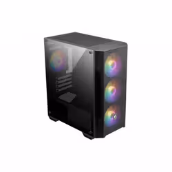 MSI MAG FORGE M100A unité centrale Micro Tower Noir, Transparent - Vue supplémentaire 2