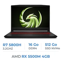 MSI Bravo 15 B5DD-299XMA Ryzen R7-5800H/16GB/512GB SSD/RX 5500M 4GB/15.6'' BTS