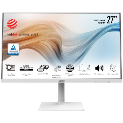 MSI Modern MD272QPW LED display 27" 2560 x 1440 pixels Wide Quad HD Blanc