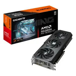 GIGABYTE Radeon RX 9060 XT GAMING OC 16G Carte Graphique - 16GB GDDR6, 128bit, PCI-E 5.0, 3320 MHz Fréquence du cœur, 2 x DisplayPort, 1 x HDMI, GV-R9060XTGAMING OC-16GD