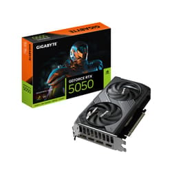 GIGABYTE GeForce RTX 5050 WINDFORCE OC 8G Carte Graphique - 8GB GDDR6, 128bit, PCI-E 5.0, 2587MHz Fréquence du cœur, 2 x DP, 2 x HDMI, NVIDIA DLSS 4, GV-N5050WF2OC-8GD