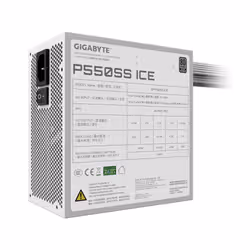 GIGABYTE P550SS ICE Bloc d'Alimentation - PCIe 5.0, 80 PLUS Silver, Ventilateur 120 mm, Compatible ATX 3.0, Prise EU - Vue supplémentaire 7