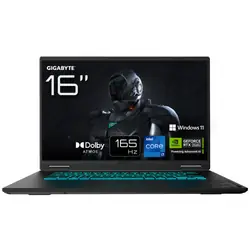 GIGABYTE GAMING A16 CWHI3FR894SH laptop Intel® Core™ i7 40,6 cm (16") DDR5-SDRAM NVIDIA GeForce RTX 5070 Wi-Fi 6E (802.11ax) Windows 11 Home Français Noir