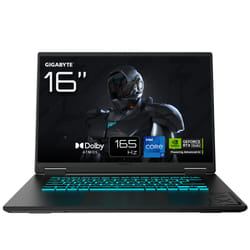 GIGABYTE GAMING A16 Ordinateur Portable – 16“, 165Hz WUXGA, Intel Core i7-13620H, RTX 5050, 16Go DDR5 5200MHz, 1xSSD Gen4 512Go, Dos, Garantie 2 Ans, Dolby Atmos, GAMING A16 CTHI3FR893SD