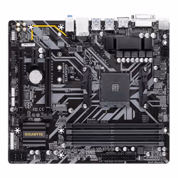 Gigabyte B450M DS3H carte mère AMD B450 Emplacement AM4 micro ATX (B450M DS3H) - Vue supplémentaire 2