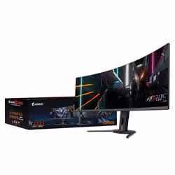 GIGABYTE AORUS CO49DQ écran plat de PC 124,5 cm (49") 5120 x 1440 pixels Dual QHD Noir - Vue supplémentaire 4