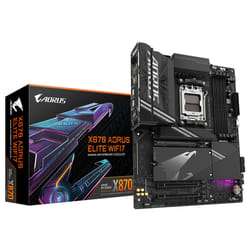 GIGABYTE Carte mère X870 A ELITE WIFI7 - Prend en charge les processeurs AMD Ryzen 9000, VRM 16+2+2 phases, jusqu'à 8000MHz DDR5 (OC), 4xPCIe 5.0 + 4xM.2, Wi-Fi 7, LAN 2.5GbE, USB 3.2 Gen 2x2
