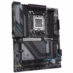 GIGABYTE X870 GAMING X WIFI7 Carte Mère - Prend en charge les processeurs AMD Ryzen 9000, 16+2+2 phases VRM, jusqu'à 8000MHz DDR5 (OC), 1xPCIe 5.0 + 2xPCIe 4.0, Wi-Fi 7, LAN 2,5GbE, USB 4 - Vue supplémentaire 3