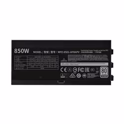 Cooler Master V850 Platinum unité d'alimentation d'énergie 850 W 24-pin ATX ATX Noir - Vue supplémentaire 3