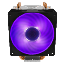 Cooler Master Hyper H410R RGB Processeur Refroidisseur 9,2 cm Noir, Argent