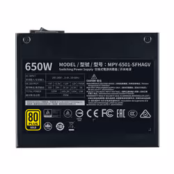 Cooler Master V650 SFX Gold unité d'alimentation d'énergie 650 W 24-pin ATX Noir - Vue supplémentaire 3