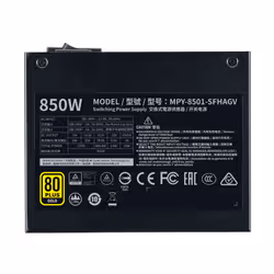 Cooler Master V850 SFX Gold unité d'alimentation d'énergie 850 W 24-pin ATX Noir - Vue supplémentaire 3
